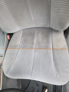 Stoffsitze Vorher / Nachher